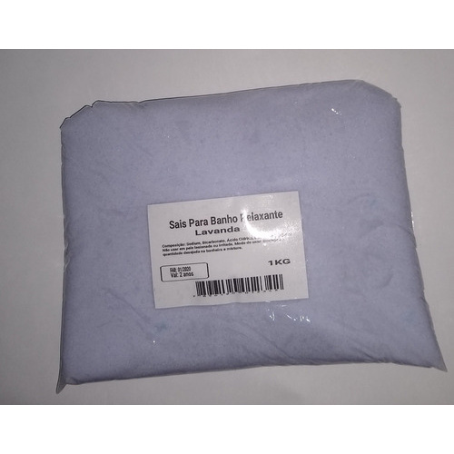 Sais De Banho Lavanda Banheira Chuveiro Ofurô Relaxante 1kg