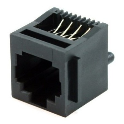 50 Peças -modular Jack Rj45 Fêmea 8p8c 180° Pt   52-10