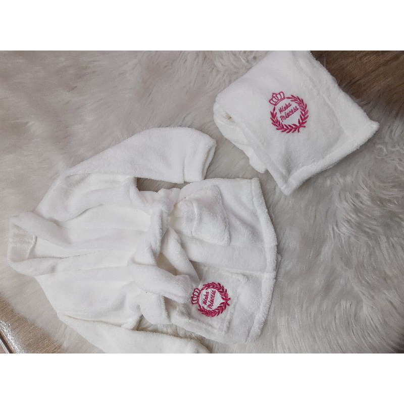 entrega imediata roupão para neném, bebê, recém nascido em Oferta na Shopee