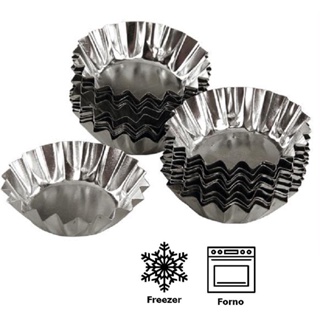 24 Forma De Empada Crespa N°2 Para Empadinha Tortinha Doces em Oferta na Shopee