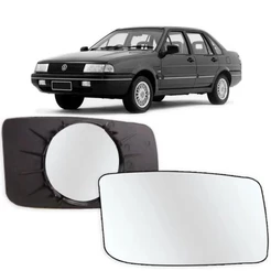 Lente Retrovisor Santana Quantum 1991 92 93 94 95 Com Base