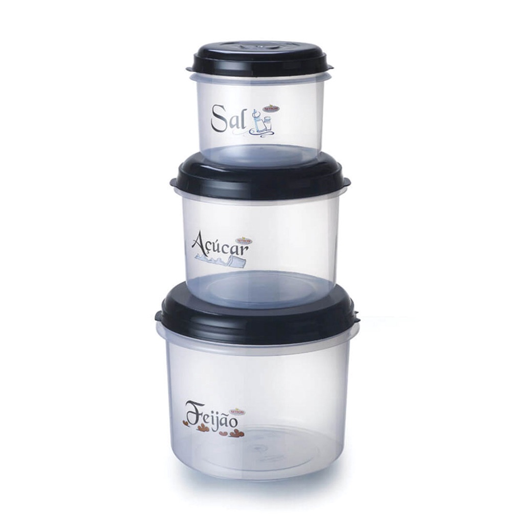 KIT POTE MANTIMENTO PMG 3 PCS 785 ML / 1,6 L / 2,9 L - Home & Living