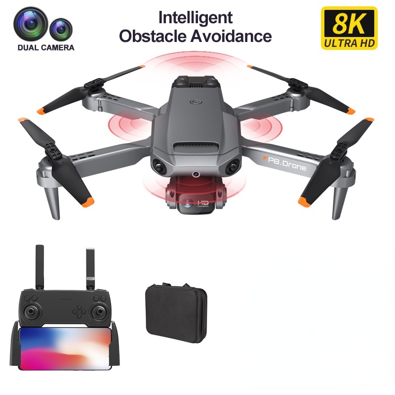 drone Profissional HK-69PRO 8K Com Câmera Hd Dobrável Wifi Quad-Axis Modo Duplo E Segurar