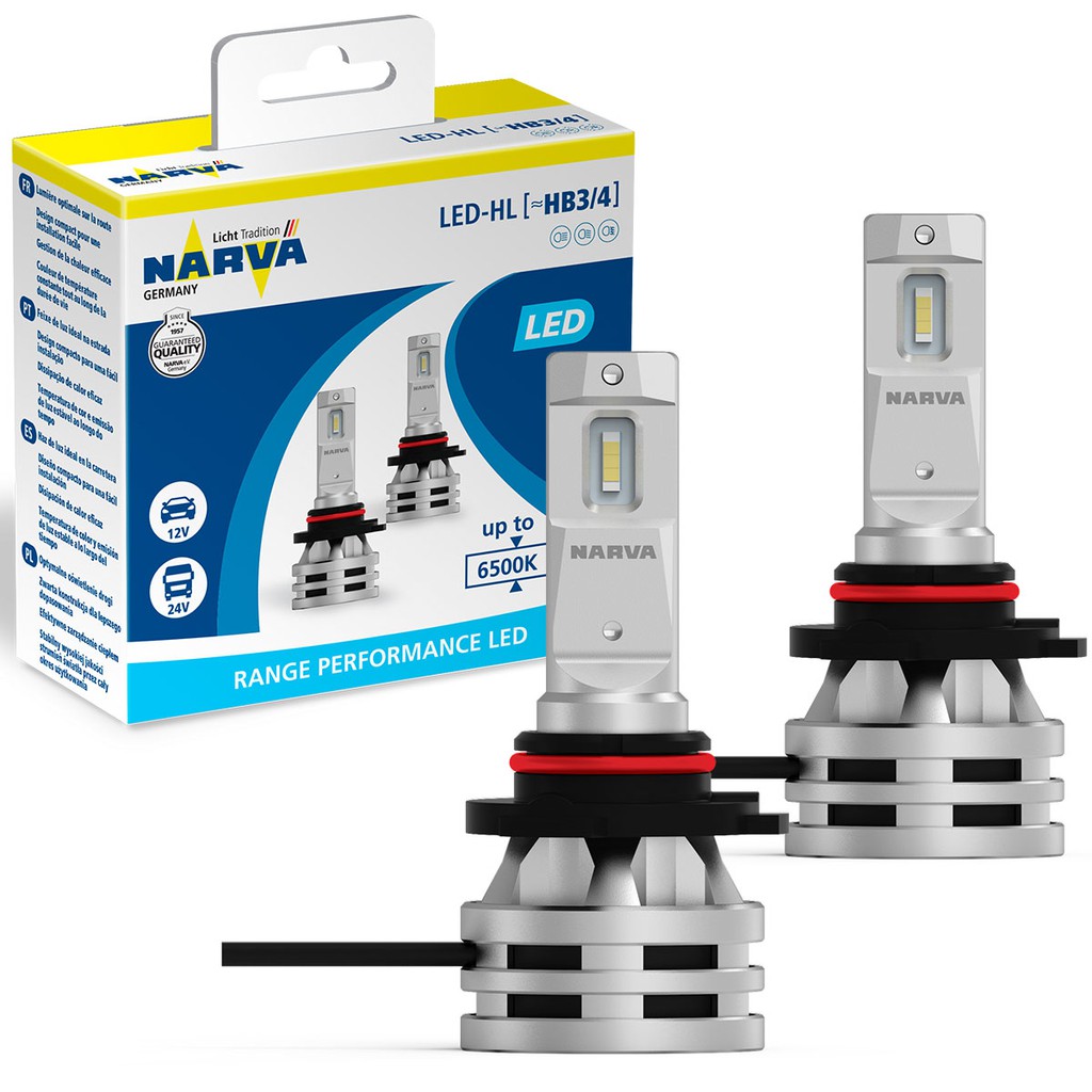 LAMPADA LED NARVA HB3 HB4 12/24V 24W RANGE PERFORMANCE LED 6500K