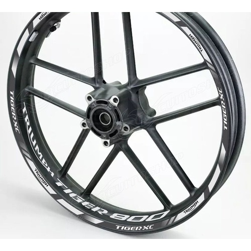 Friso + Adesivo Refletivo D4 Roda Moto Triumph Tiger 800 Xc