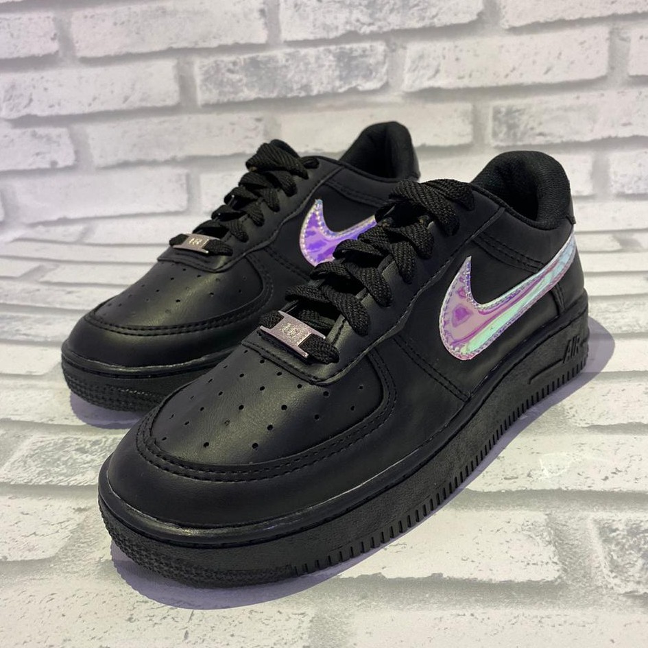air force cano baixo preto