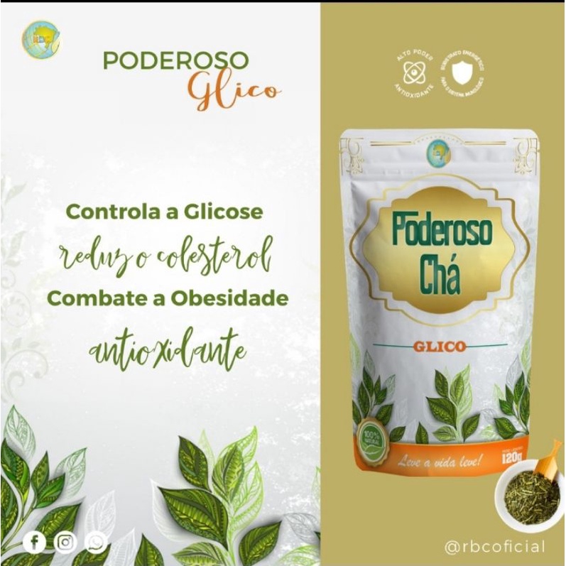 GLICO o Chá que ajuda a controlar AÇÚCAR NO SANGUE E DIABETE. | Shopee ...