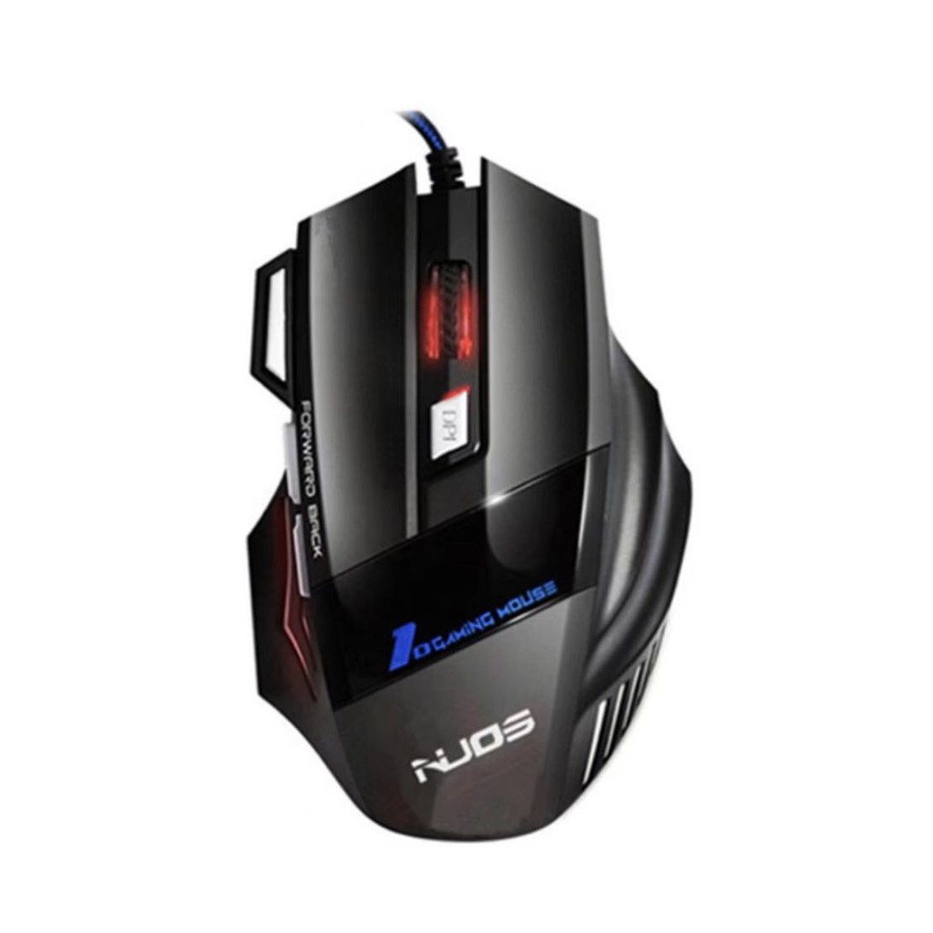 Mouse Gamer Laser X7 3200 dpi 7 Botões Profissional Original USB LED Desktop Com Gatilho