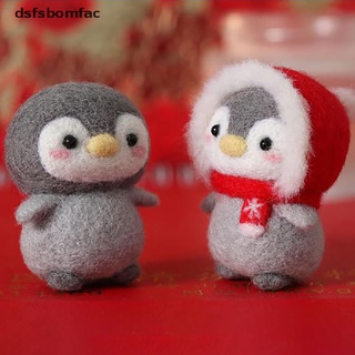 dsfsbomfac Kit De Feltro/Agulha De Lã Pinguim Sem Moldura