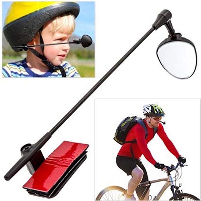 Mountain Bike Equitação Capacete Espelho Retrovisor De Segurança Espelho 360 Graus Ajustável Ciclismo Vista Traseira