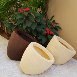 Vaso Deitado p/ Flores 33cm Decoração de Jardim Arranjos