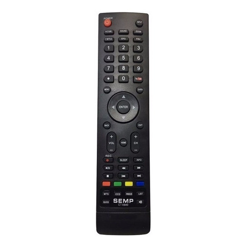 Controle Remoto Tv Semp Toshiba Ct-6640 Com Tecla You Tube