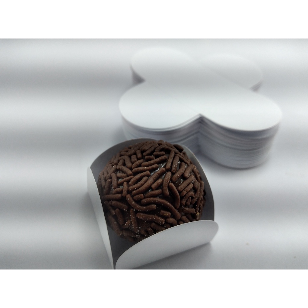 1000 Forminhas Brancas Papel Cartão Duro Casamento, Festa