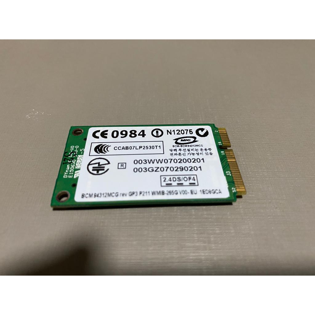 Placa Wireless BROADCOM BCM94312MCG A/B/G mini PCIe | Shopee Brasil
