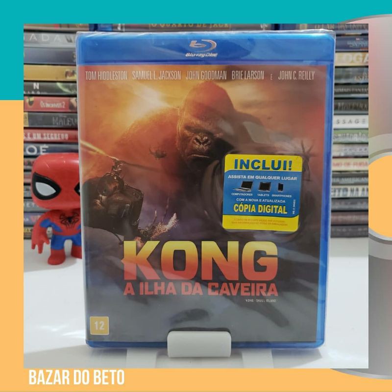 Bluray Filme Kong - A ilha da caveira (Lacrado) (LEIA A DESCRIÇÃO) * Aventura, Fantasia, Ação Elenco: Tom Hiddleston, Samuel L. Jackson, Brie Larson