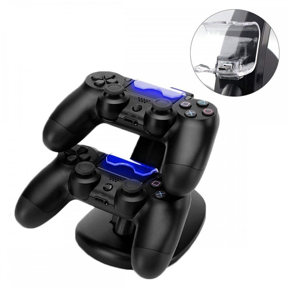 SUPORTE CARREGADOR DE JOYSTICK PLAYSTATION 4 PS4 NA VERTICAL