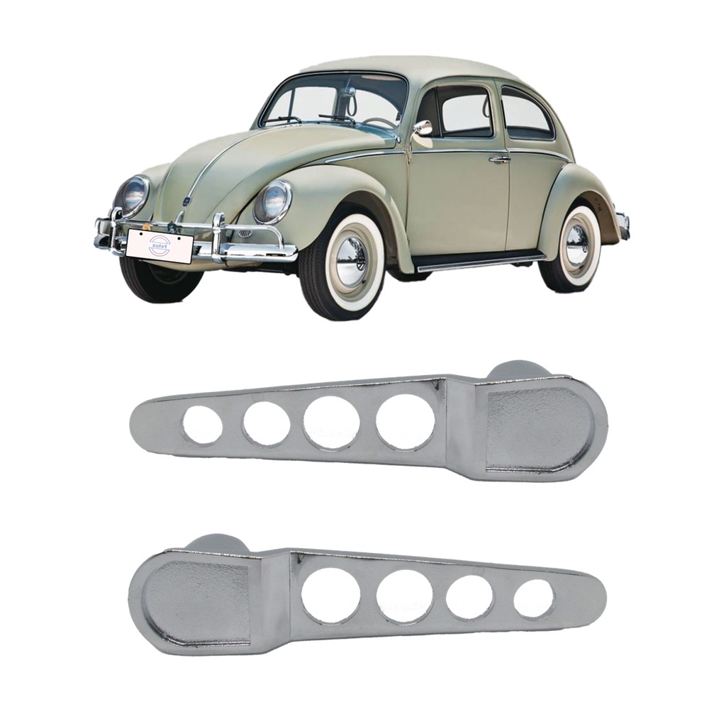 Par Maçanetas Interna Fusca 59-77 Cromada Modelo Esportivo