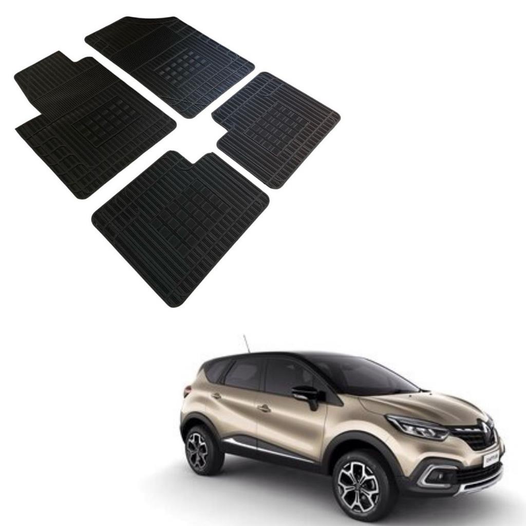 Jogo 4 Pecas Tapete Automotivos Especifico Renault Capitur 100% Borracha Borcol