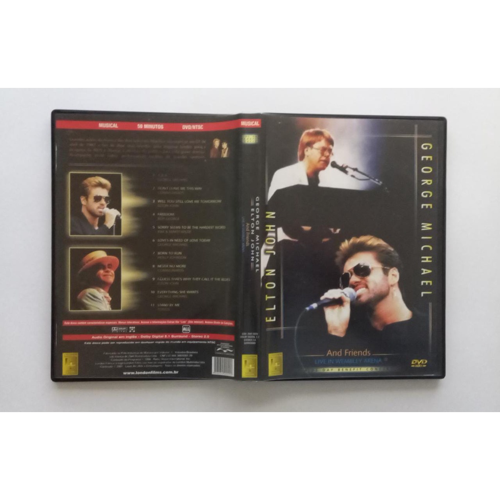 DVD Elton John -George Michael - And Friends - Live in Wembley Arena