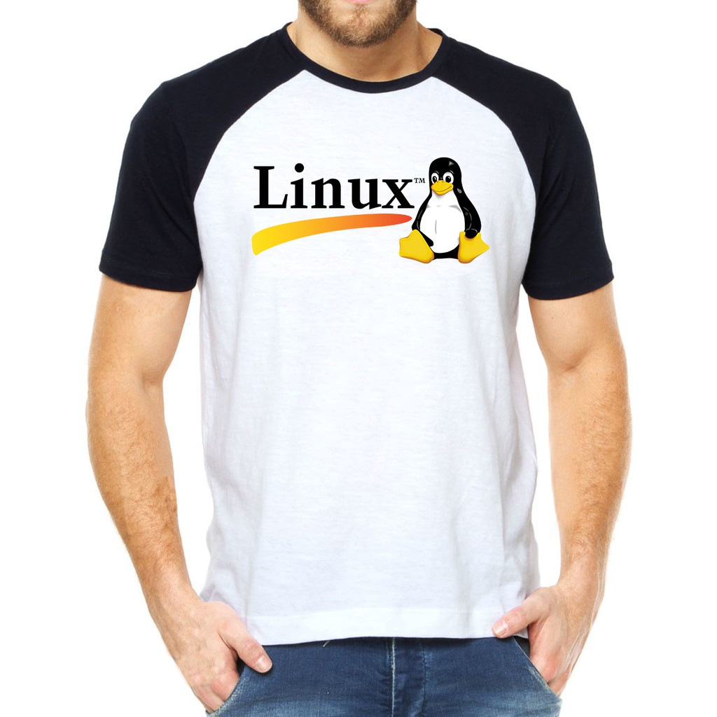 Camiseta Linux TI Informática - Escorrega o Preço