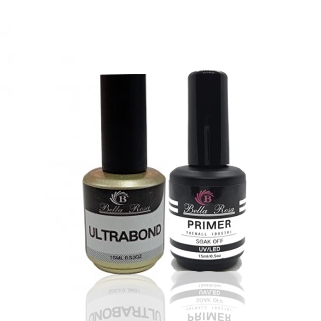 Primer Fungicida Alongamento de Unha e Ultrabond Bella Rosa Unhas Esmalte Gel Uv