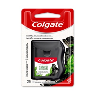 Fio Dental Colgate Natural Extracts Carvão 25m em Oferta na Shopee