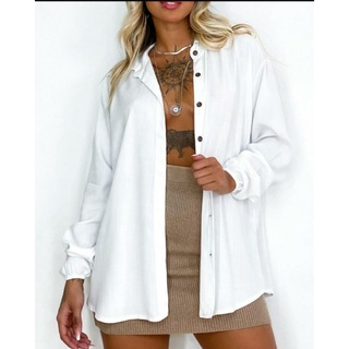 Camisa de botões unissex - Camisa de botão - Camisa feminina - Camisa masculina - VÁRIAS CORES