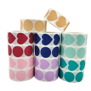 500 PCs/Roll Amor Do Coração Em Forma De Etiqueta Pacote De Embalagem De Presente Selo Etiquetas De Scrapbooking Festa em Oferta na Shopee