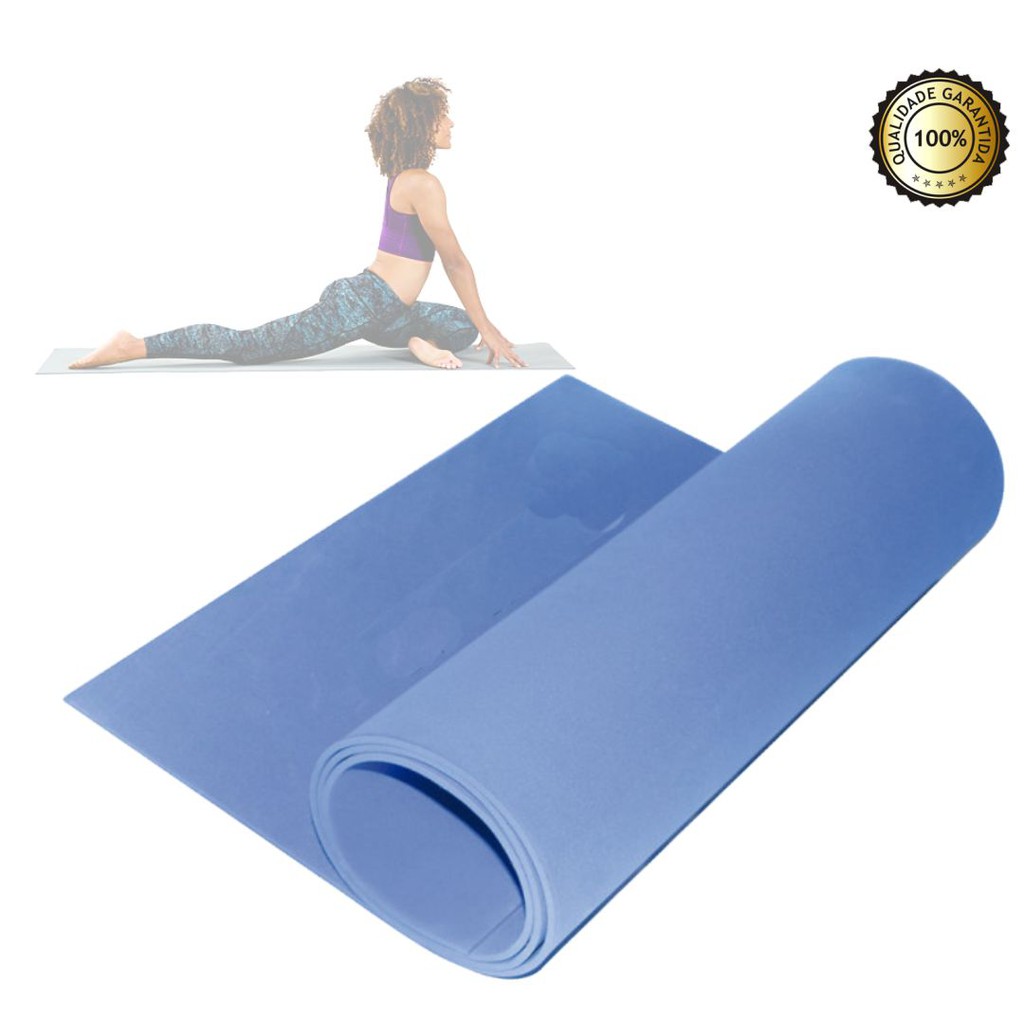 Tapete Em Eva Mat Para Yoga Pilates 180 X 60 Cm X 5mm Escorrega o Preço