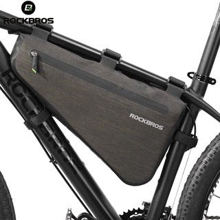 ROCKBROS Bolsa À Prova De Chuva Bicicleta De Grande Capacidade MTB Saco Triangular De Armação De Estrada De Transporte Pannier Acessórios em Oferta na Shopee