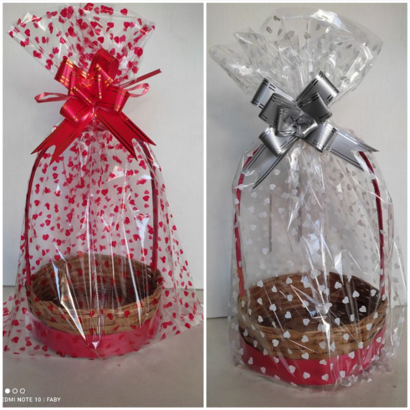 Saco Transparente Decorado 35x55 Com 10 Unidades + Laços