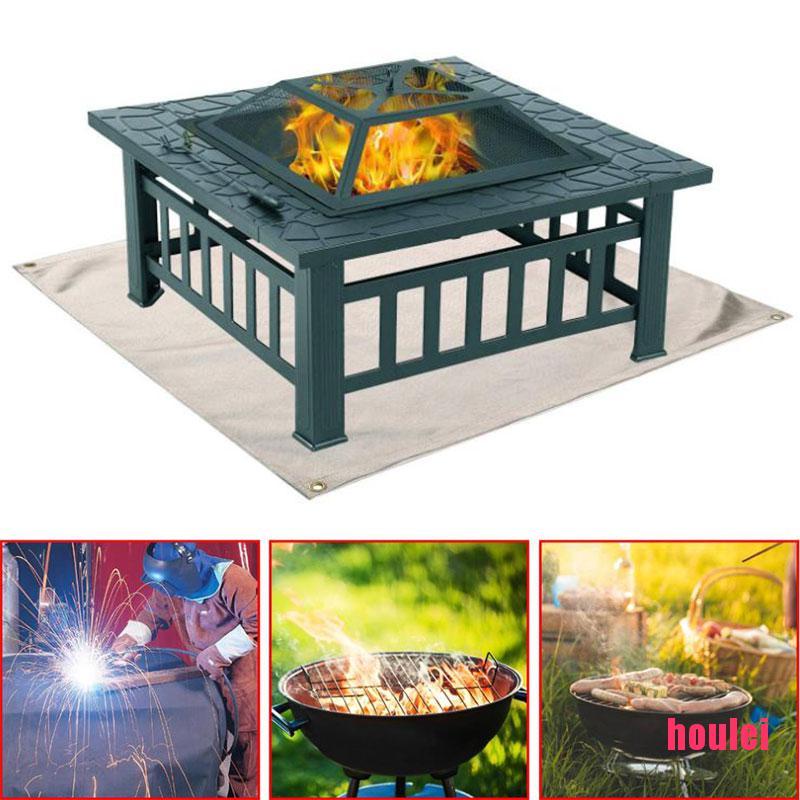 Fire Pit Pad Amazon Com Rectangular Fire Pit Pad Grill Mats Deck