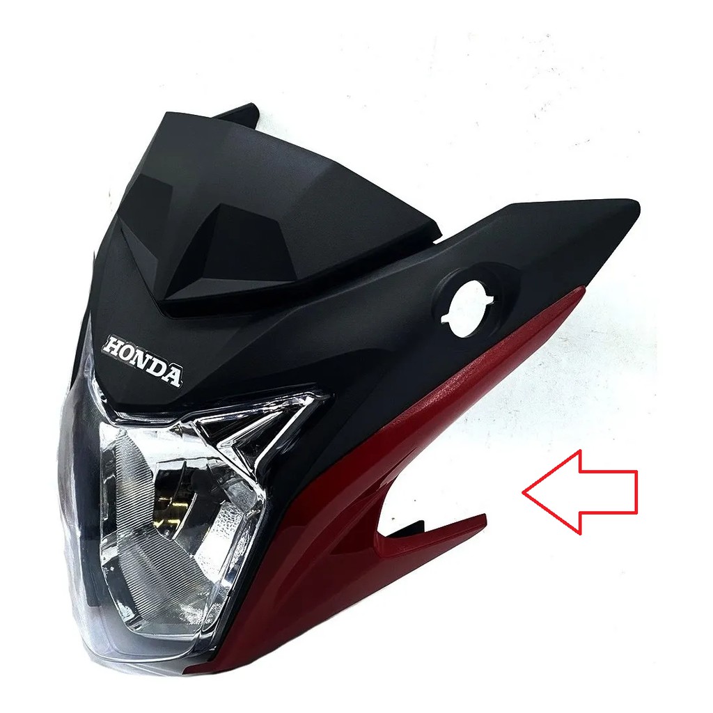 Par Bananinha Carenagem Lateral Farol Cb250F Twister 2016/2021 Plasmoto G76 — imagem 2 de 2