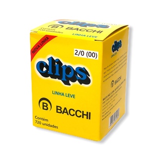 Clips Aço Galvanizado N° 2/0 (00) - C/ 720 Unidades - Bacchi