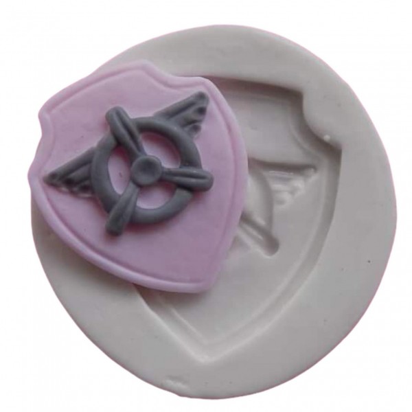 Molde De Silicone Escudo Rosa Molde Para Confeitaria Molde Para Biscuit 106