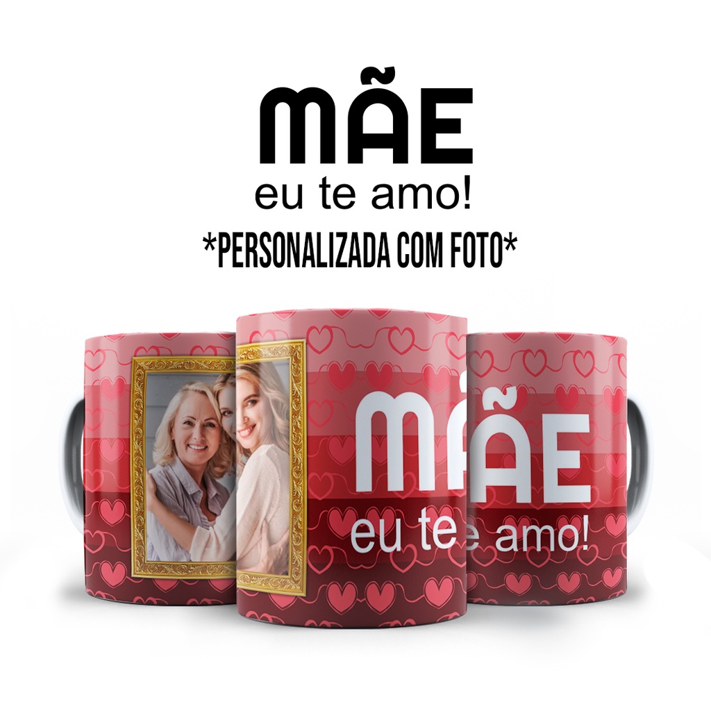 Caneca Presente para Mãe com Foto Personalizada + Caixinha