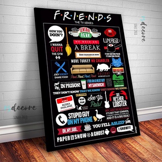 Placa Decorativa da Série Friends A4-01 mwc