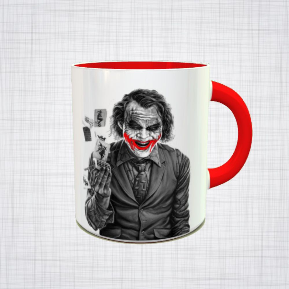 Caneca Porcelana Coringa why so serious DC joker caneca de herois caneca de personagens dos quadrinhos cavaleiros das trevas batman liga da justiça heath ledger