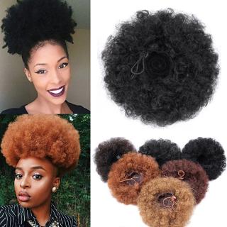 Extensão Do Cabelo Encaracolado Curto Afro Rabo De Cavalo Com Cordão