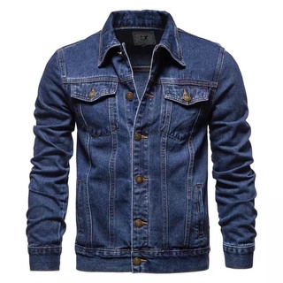 Jaqueta Jeans Masculina Clássica Moderna