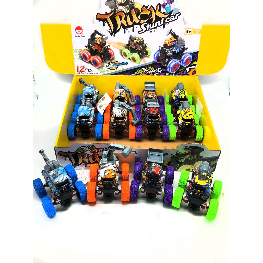 Brinquedo Carrinho Truck stunt Car com Suspenção Big Monster Truck 4x4