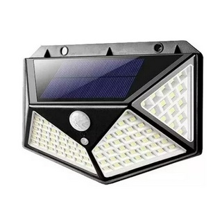 Luminária Solar 100 Led Com Sensor Para Jardim Prova D