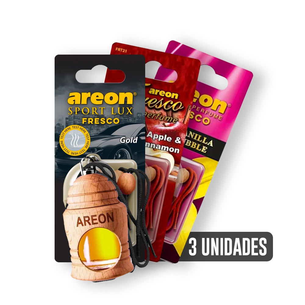 Aromatizante Areon Fresco - 3 unidades em Oferta na Shopee