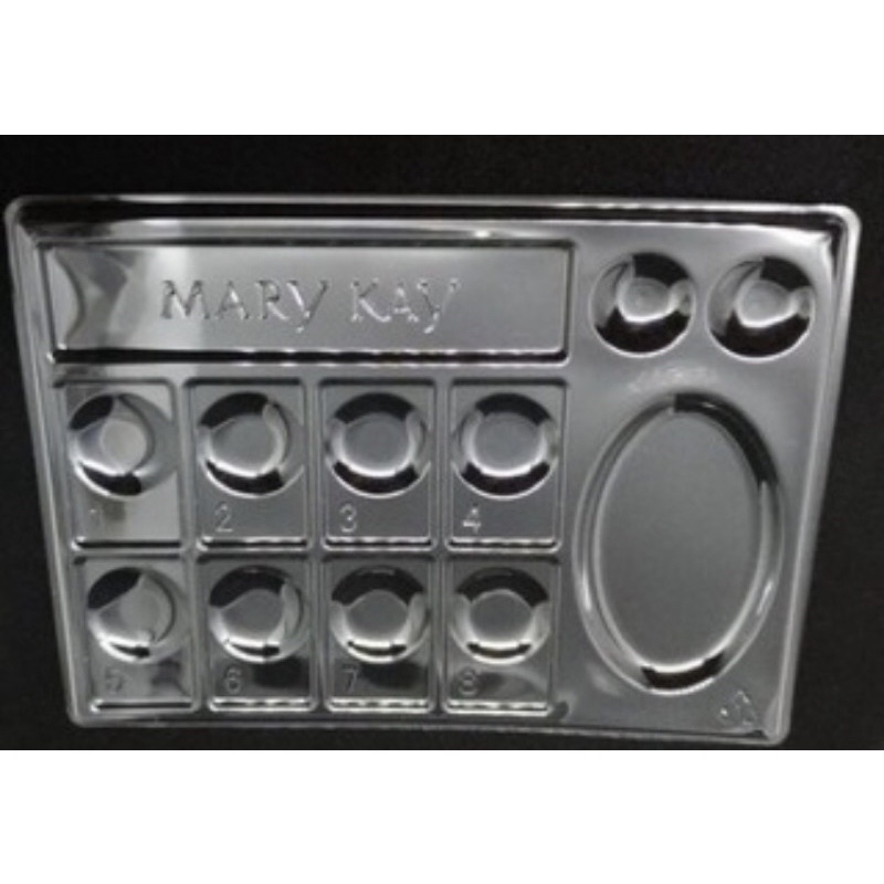 Display Bandeja Descartável Mary Kay em plástico transparente
