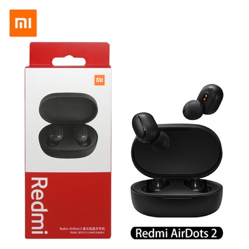 Redmi AirDots S / Redmi AirDots 2 Fone de ouvido bluetooth sem fio, redução de ruído + Touch, adequado para todos os telefones inteligentes caixinha cor fone aleatório