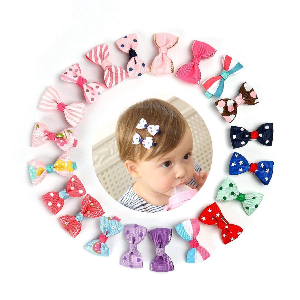 10 Pcs Baby Girls Toddlers Tiny Baby Hair Clips Hair Bows Clips hair Accessories
