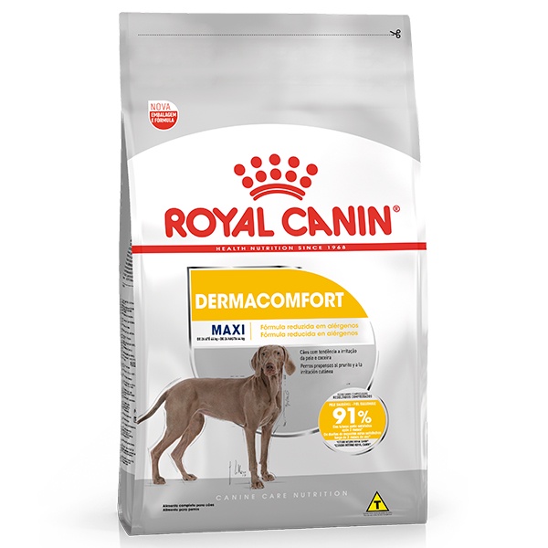 Ração Royal Canin Maxi Dermacomfort para Cães Adultos e Idosos de Raças Grandes - 10,1Kg