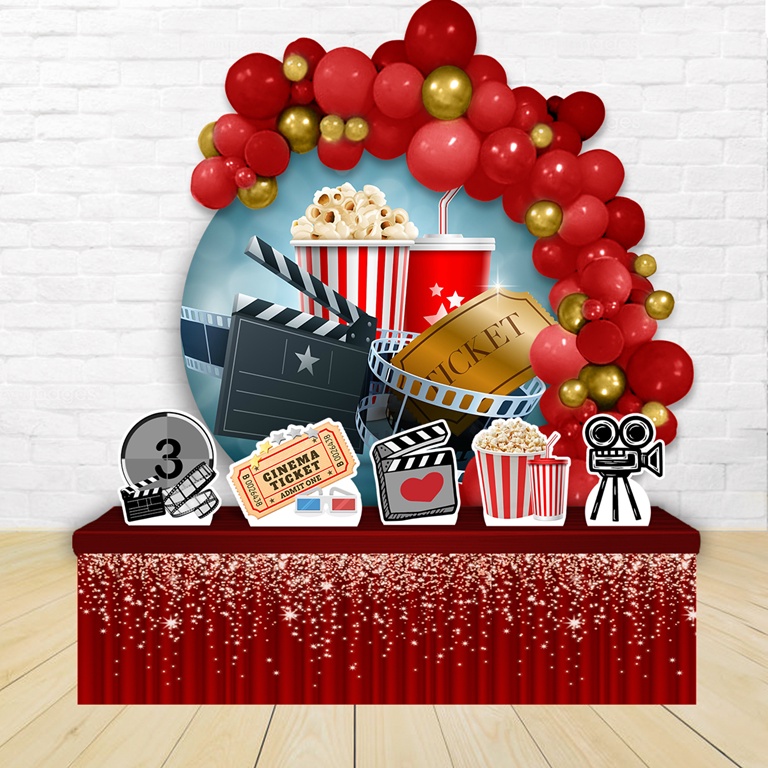 Kit Festa Painel Redondo Decora O Cinema Di Metro Shopee Brasil