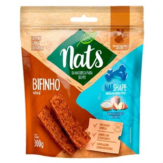 Bifinho Petisco Natural Super Premium NatShape Energia na medida certa para Cães - Nats (300g) em Oferta na Shopee
