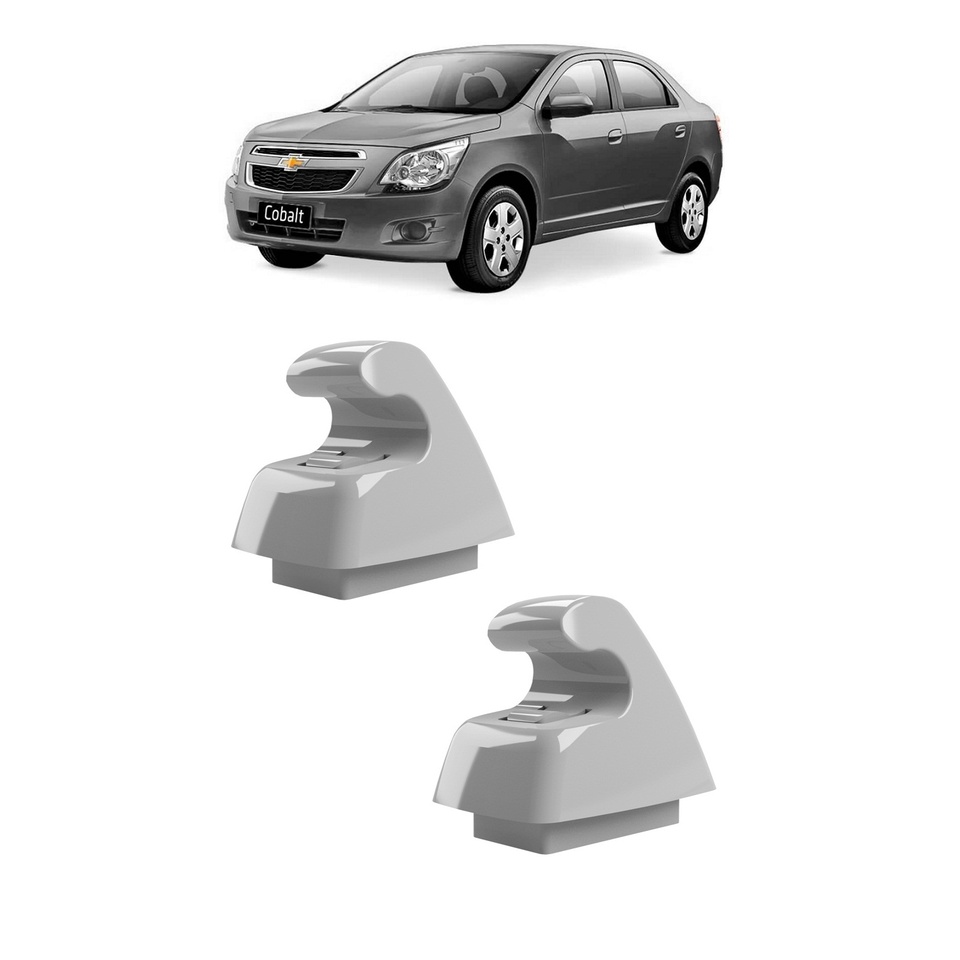 Par Grampo Suporte Quebra Sol Cobalt 2012 2013 2014 2015 2016 Cinza Claro em Oferta na Shopee